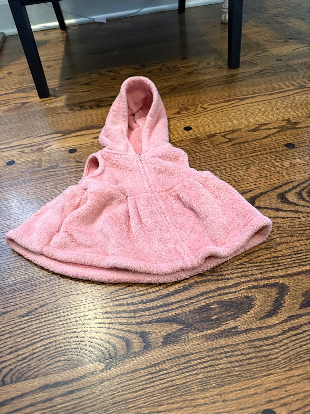 Carter's Plush Hooded Pink Fleece Poncho